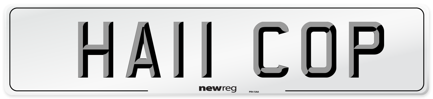 HA11 COP Number Plate from New Reg
